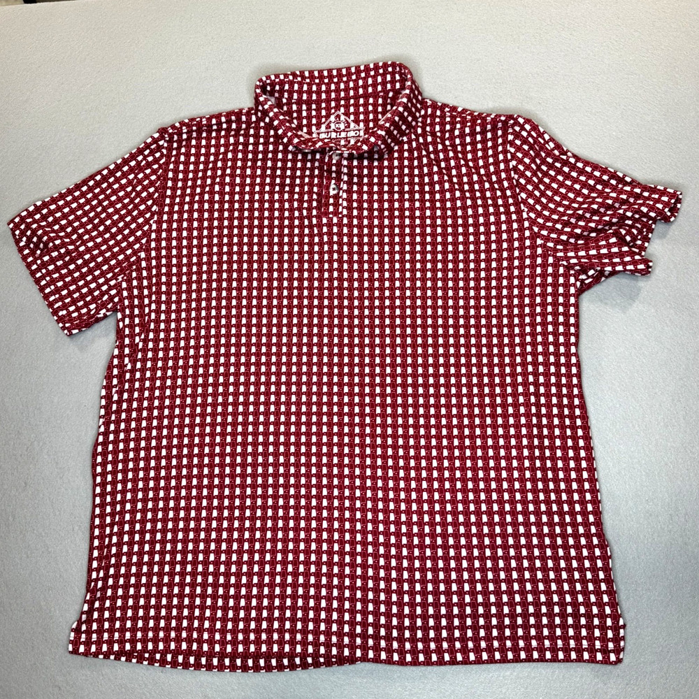 BURLEBO ALABAMA - CRIMSON Performance Polo - Men's XL